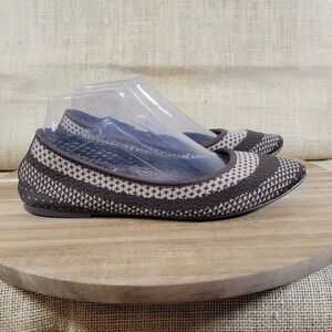 Skechers Cleo‎ Wham Women's Ballet Flats Knit Woven Comfort Shoes Brown Size 8.5